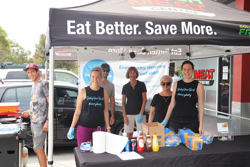 baby-give-back-sausage-sizzle