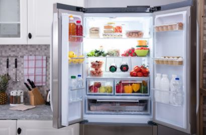 food in fridge