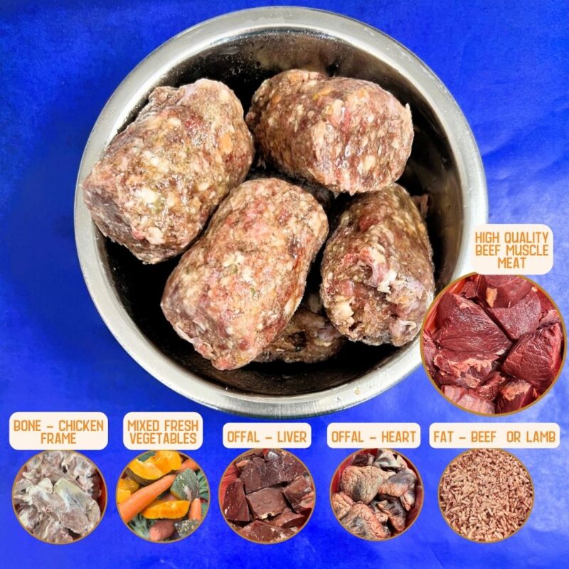 Beef B.A.R.F All Natural Pet Food Gold Coast Fresh Meat Centre